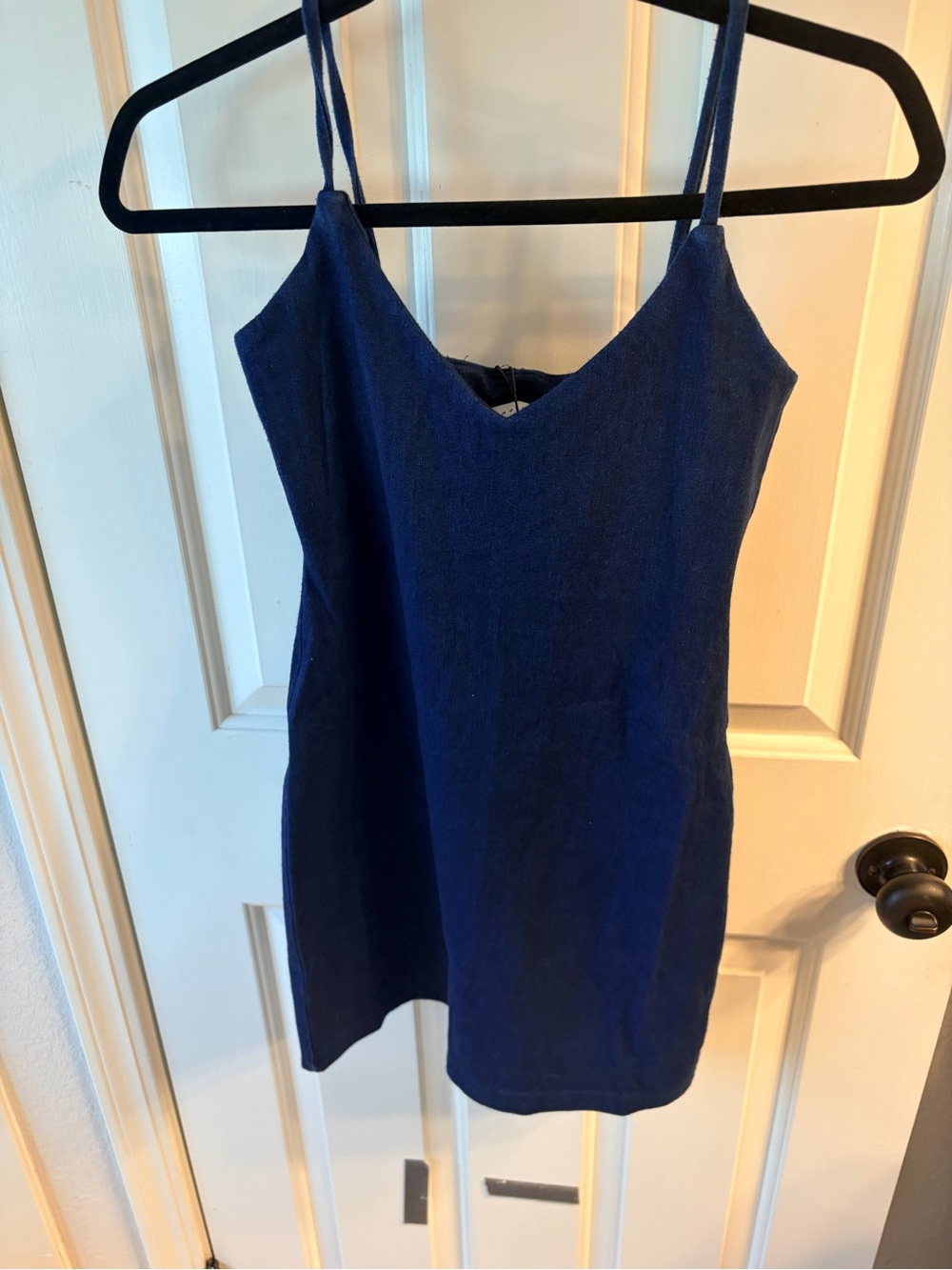 Susana Monaco Women’s Slip V Neck Mini Dress Denim Size xSmall